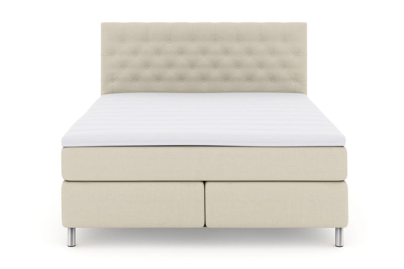 Select No 3 Kontinentalsäng 210x210 Fast - Beige/Metall - Möbler - Säng - Kontinentalsäng