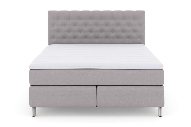 Select No 3 Kontinentalsäng 210x210 Fast - Ljusgrå/Metall - Möbler - Säng - Kontinentalsäng