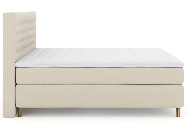 Select No 3 Kontinentalsäng 210x210 Fast/Medium - Beige/Koppar - Möbler - Säng - Kontinentalsäng