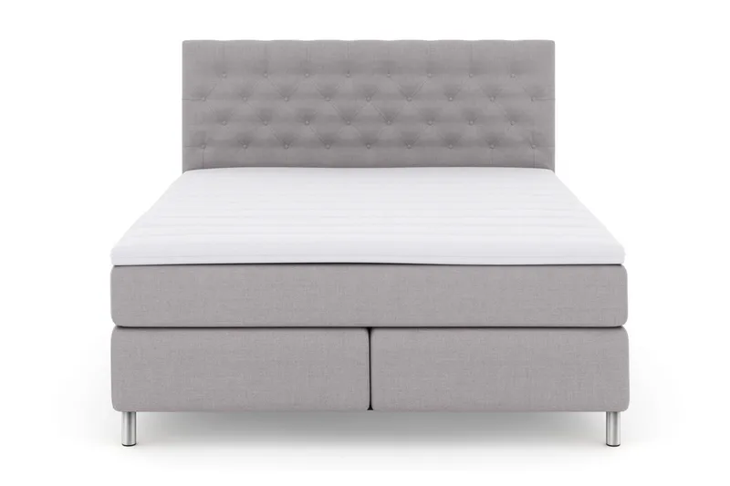 Select No 3 Kontinentalsäng 210x210 Medium - Ljusgrå/Metall - Möbler - Säng - Kontinentalsäng