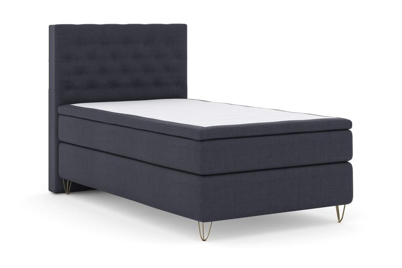 Select No 4 Komplett Sängpaket 120x200 Fast - Blå/Metall V-form - Möbler - Säng - Kontinentalsäng