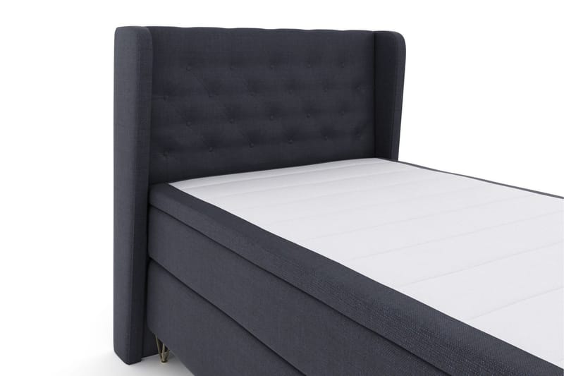 Select No 4 Komplett Sängpaket 120x200 Medium - Blå/Metall V-form - Möbler - Säng - Kontinentalsäng