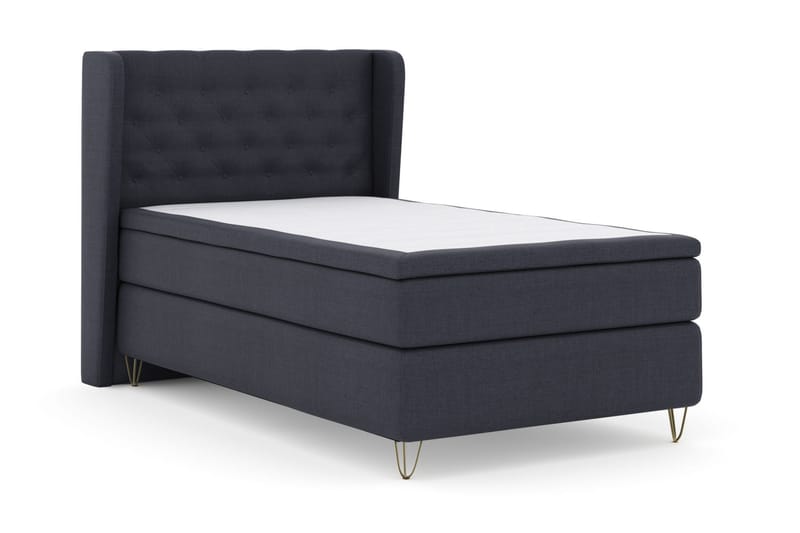 Select No 4 Komplett Sängpaket 120x200 Medium - Blå/Metall V-form - Möbler - Säng - Komplett sängpaket
