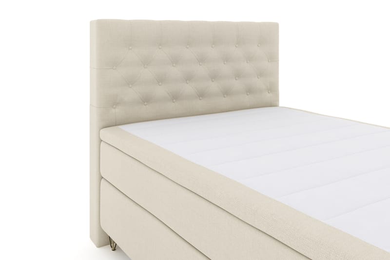 Select No 4 Komplett Sängpaket 140x200 Fast - Beige/Metall V-form - Möbler - Säng - Komplett sängpaket