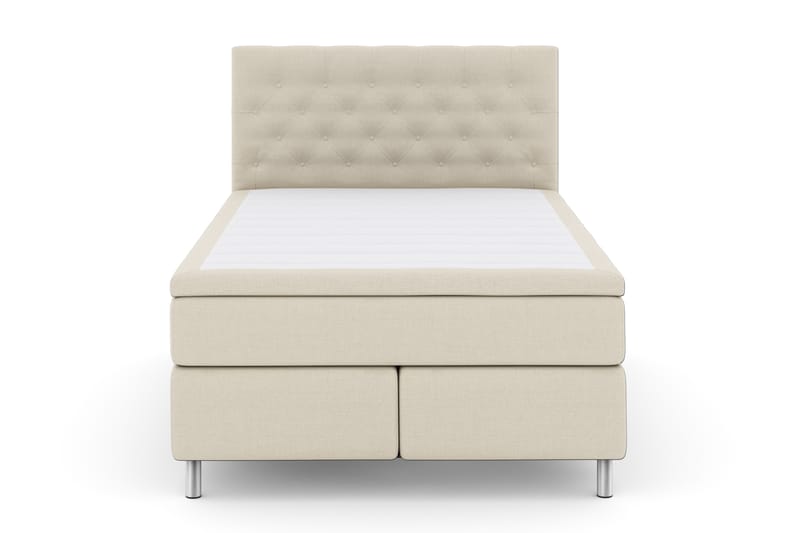 Select No 4 Komplett Sängpaket 140x200 Fast - Beige/Metall - Komplett sängpaket - Kontinentalsäng - Dubbelsäng