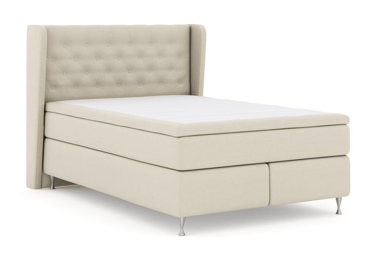 Select No 4 Komplett Sängpaket 140x200 Fast - Beige/Silver - Möbler - Säng - Komplett sängpaket