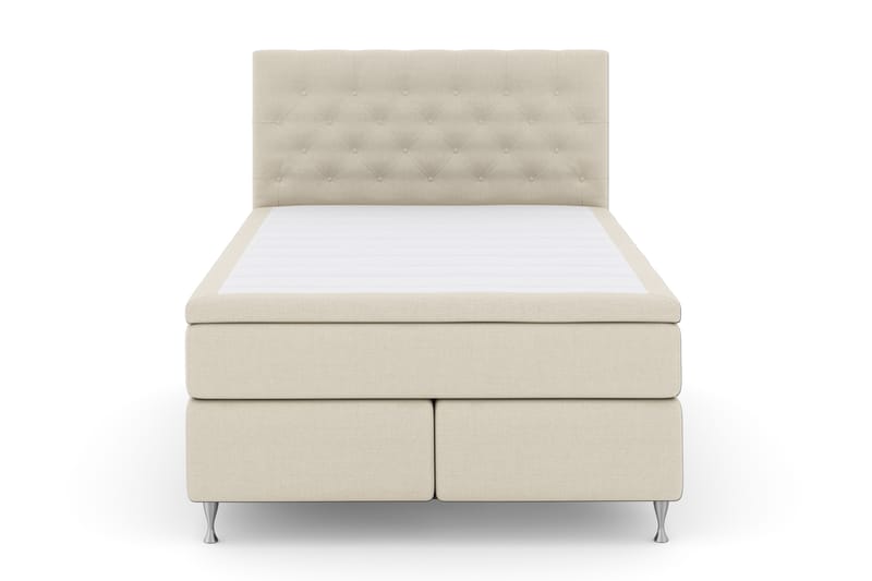 Select No 4 Komplett Sängpaket 140x200 Fast - Beige/Silver - Komplett sängpaket - Kontinentalsäng - Dubbelsäng