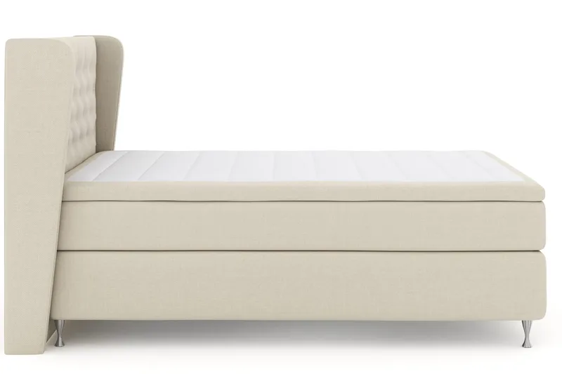 Select No 4 Komplett Sängpaket 140x200 Fast, Beige/Silver
