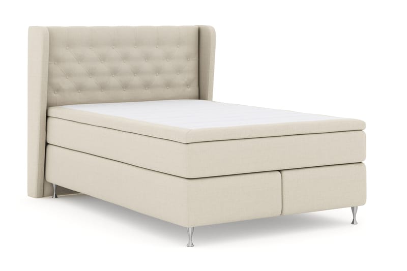 Select No 4 Komplett Sängpaket 140x200 Fast - Beige/Silver - Möbler - Säng - Kontinentalsäng
