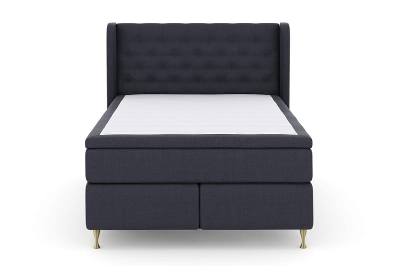 Select No 4 Komplett Sängpaket 140x200 Fast - Blå/Guld - Möbler - Säng - Kontinentalsäng