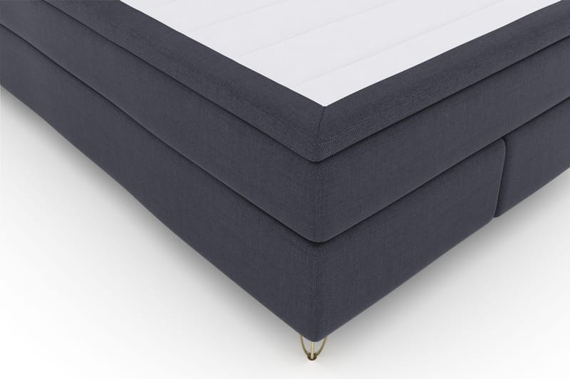 Select No 4 Komplett Sängpaket 140x200 Fast - Blå/Metall V-form - Möbler - Säng - Kontinentalsäng