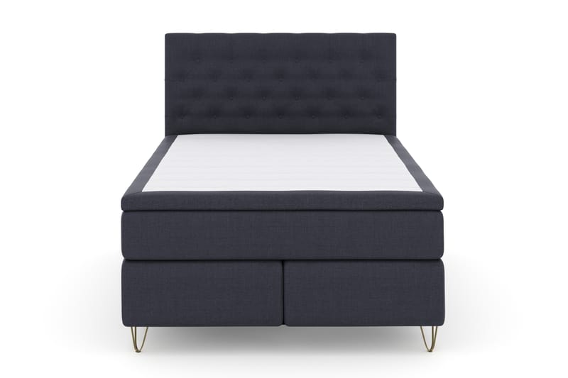 Select No 4 Komplett Sängpaket 140x200 Fast - Blå/Metall V-form - Möbler - Säng - Komplett sängpaket