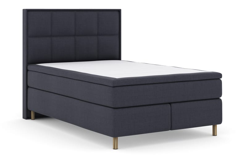 Select No 4 Komplett Sängpaket 140x200 Fast - Blå/Metall - Komplett sängpaket - Kontinentalsäng - Dubbelsäng