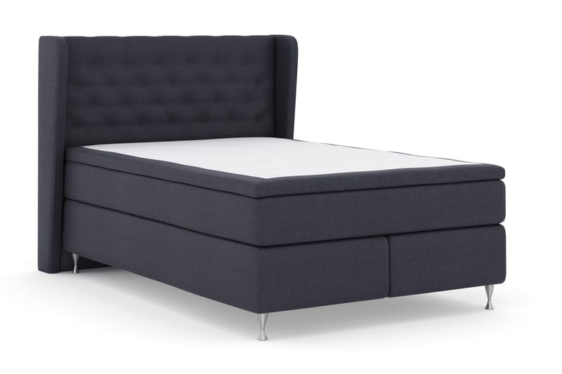 Select No 4 Komplett Sängpaket 140x200 Fast - Blå/Silver - Möbler - Säng - Komplett sängpaket