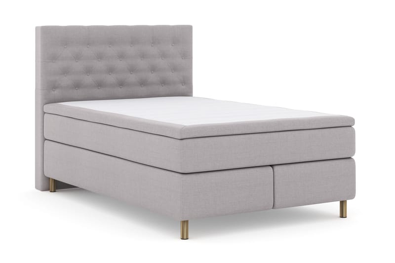 Select No 4 Komplett Sängpaket 140x200 Fast - Ljusgrå/Koppar - Möbler - Säng - Kontinentalsäng
