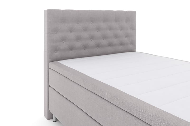 Select No 4 Komplett Sängpaket 140x200 Fast - Ljusgrå/Metall - Möbler - Säng - Komplett sängpaket