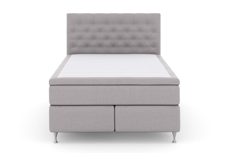 Select No 4 Komplett Sängpaket 140x200 Fast - Ljusgrå/Silver - Möbler - Säng - Komplett sängpaket