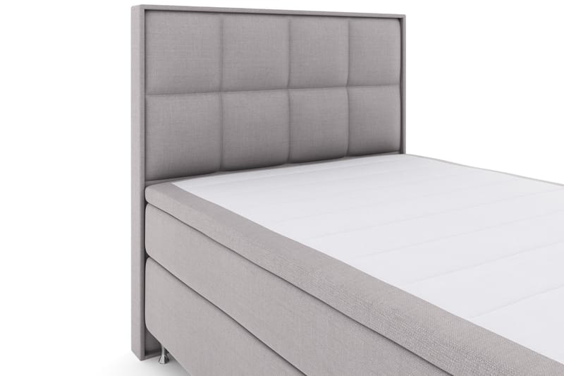 Select No 4 Komplett Sängpaket 140x200 Fast - Ljusgrå/Silver - Möbler - Säng - Komplett sängpaket