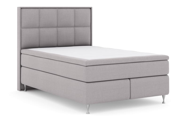 Select No 4 Komplett Sängpaket 140x200 Fast - Ljusgrå/Silver - Möbler - Säng - Komplett sängpaket