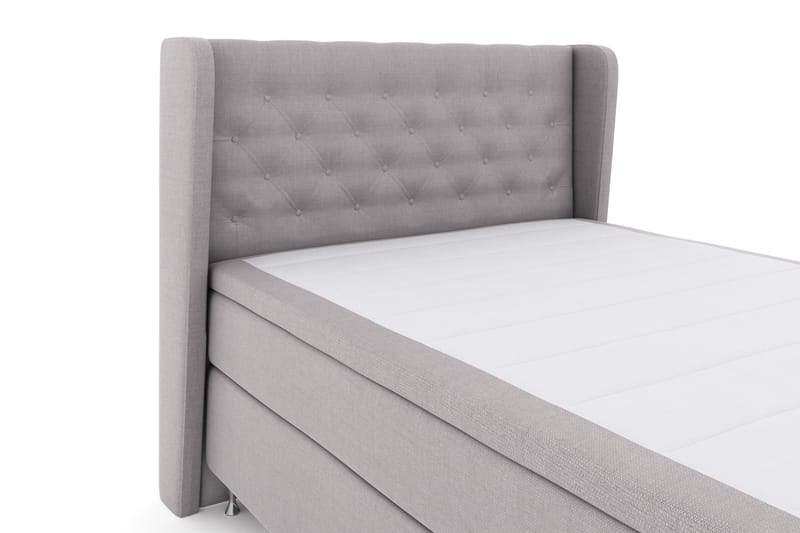 Select No 4 Komplett Sängpaket 140x200 Fast - Ljusgrå/Silver - Möbler - Säng - Komplett sängpaket