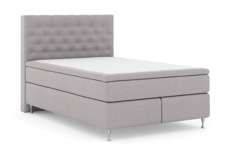 Select No 4 Komplett Sängpaket 140x200 Fast - Ljusgrå/Silver - Möbler - Säng - Komplett sängpaket