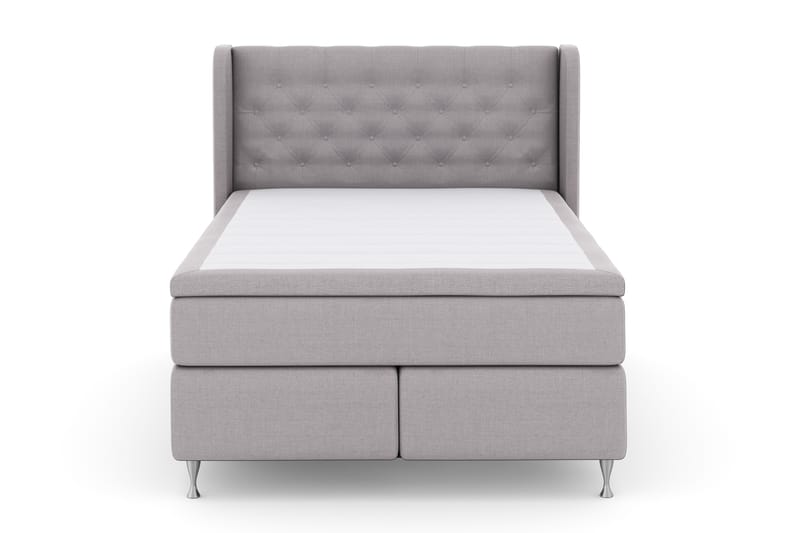Select No 4 Komplett Sängpaket 140x200 Fast - Ljusgrå/Silver - Möbler - Säng - Komplett sängpaket