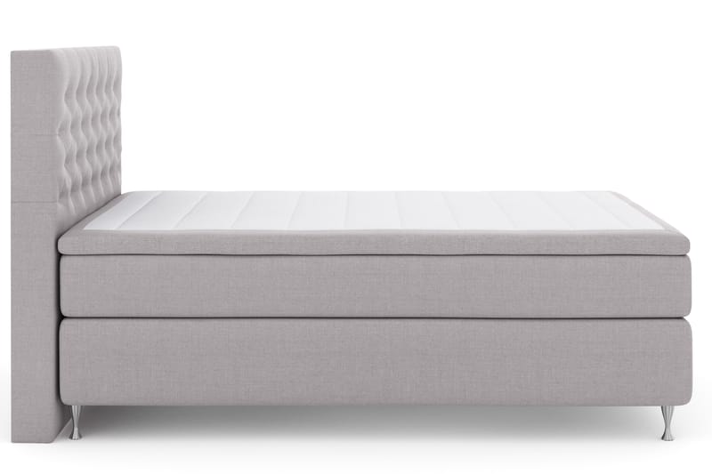 Select No 4 Komplett Sängpaket 140x200 Fast - Ljusgrå/Silver - Möbler - Säng - Komplett sängpaket