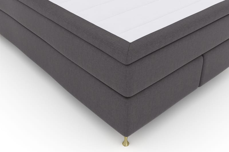 Select No 4 Komplett Sängpaket 140x200 Fast - Mörkgrå/Guld - Möbler - Säng - Kontinentalsäng