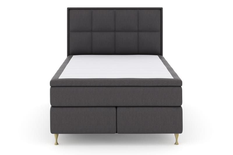 Select No 4 Komplett Sängpaket 140x200 Fast - Mörkgrå/Guld - Möbler - Säng - Komplett sängpaket