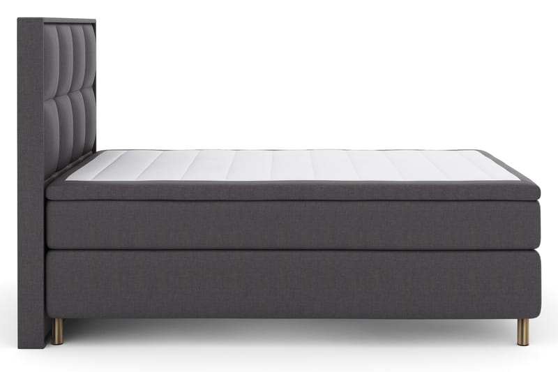 Select No 4 Komplett Sängpaket 140x200 Fast - Mörkgrå/Koppar - Möbler - Säng - Kontinentalsäng