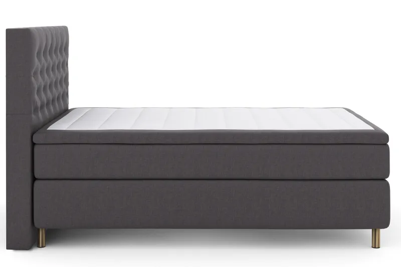 Select No 4 Komplett Sängpaket 140x200 Fast - Mörkgrå/Koppar - Möbler - Säng - Kontinentalsäng