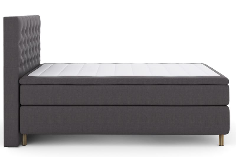 Select No 4 Komplett Sängpaket 140x200 Fast - Mörkgrå/Koppar - Möbler - Säng - Kontinentalsäng