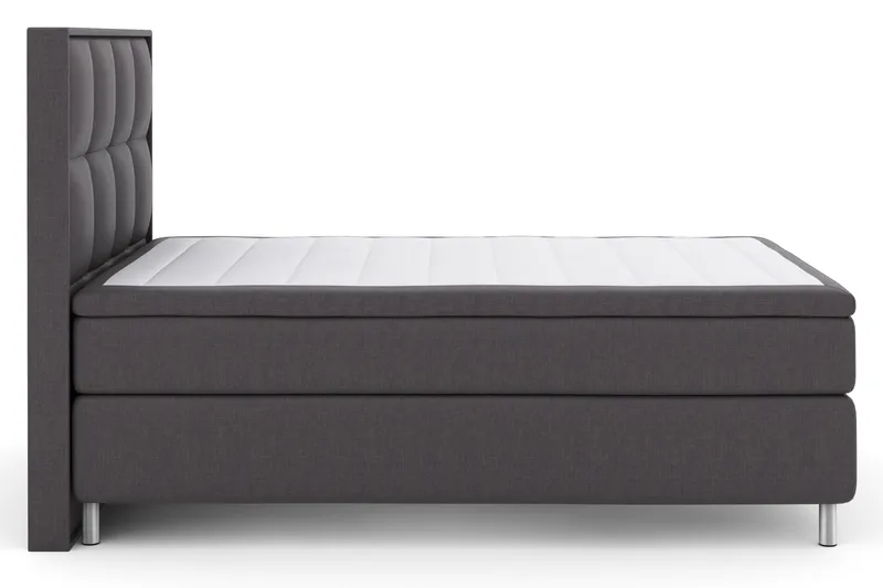 Select No 4 Komplett Sängpaket 140x200 Fast - Mörkgrå/Metall - Möbler - Säng - Kontinentalsäng