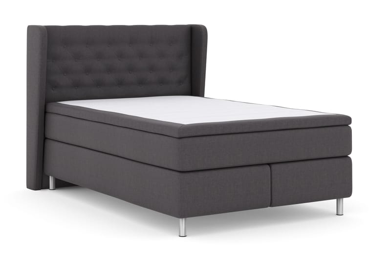 Select No 4 Komplett Sängpaket 140x200 Fast - Mörkgrå/Metall - Möbler - Säng - Kontinentalsäng