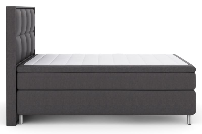 Select No 4 Komplett Sängpaket 140x200 Fast - Mörkgrå/Metall - Möbler - Säng - Komplett sängpaket