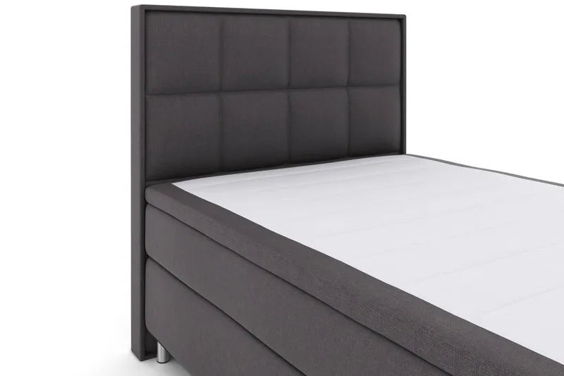 Select No 4 Komplett Sängpaket 140x200 Fast - Mörkgrå/Metall - Möbler - Säng - Kontinentalsäng