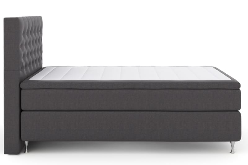 Select No 4 Komplett Sängpaket 140x200 Fast - Mörkgrå/Silver - Möbler - Säng - Komplett sängpaket