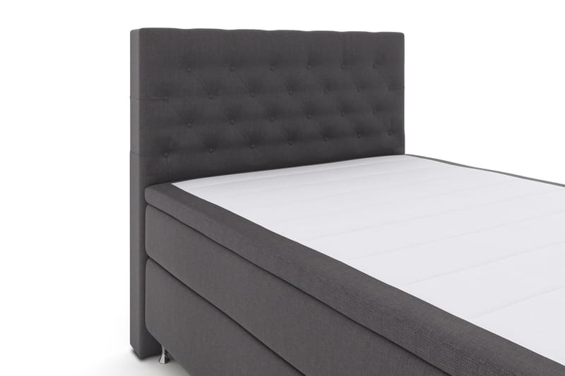Select No 4 Komplett Sängpaket 140x200 Fast - Mörkgrå/Silver - Möbler - Säng - Komplett sängpaket