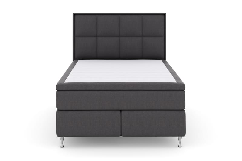 Select No 4 Komplett Sängpaket 140x200 Fast - Mörkgrå/Silver - Möbler - Säng - Komplett sängpaket
