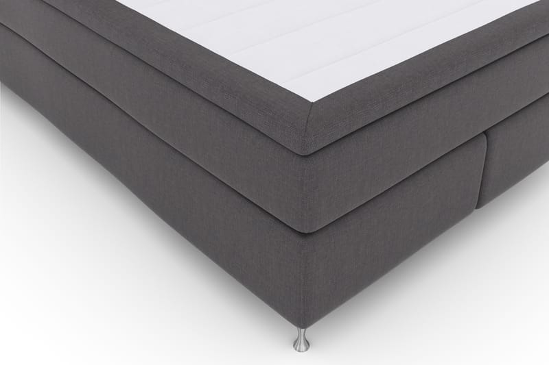 Select No 4 Komplett Sängpaket 140x200 Fast - Mörkgrå/Silver - Möbler - Säng - Komplett sängpaket