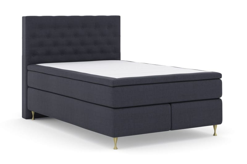 Select No 4 Komplett Sängpaket 140x200 Fast/Medium - Blå/Guld - Möbler - Säng - Kontinentalsäng