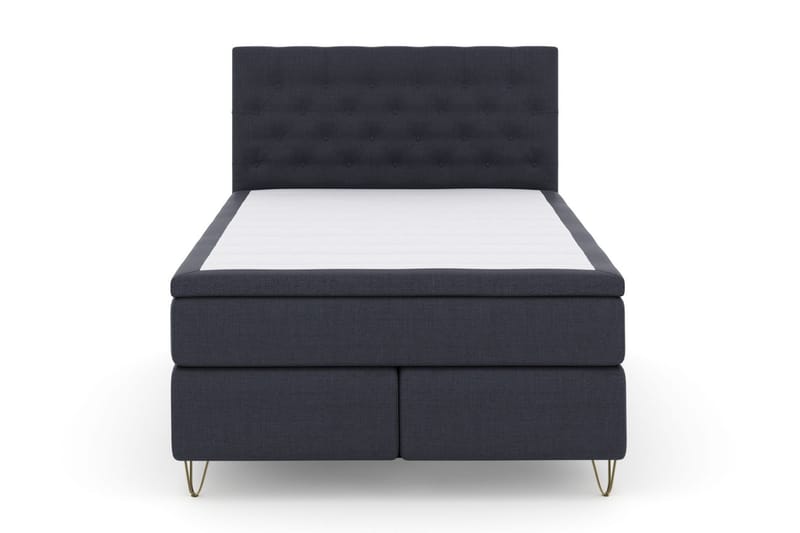 Select No 4 Komplett Sängpaket 140x200 Fast/Medium - Blå/Metall V-form - Möbler - Säng - Komplett sängpaket