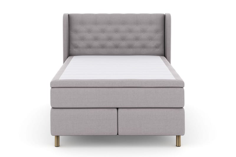 Select No 4 Komplett Sängpaket 140x200 Fast/Medium - Ljusgrå/Koppar - Möbler - Säng - Kontinentalsäng