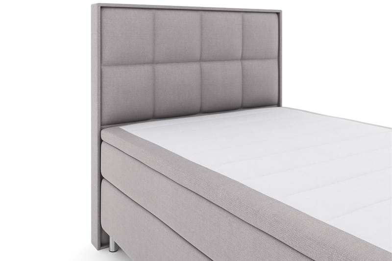 Select No 4 Komplett Sängpaket 140x200 Fast/Medium - Ljusgrå/Metall V-form - Möbler - Säng - Komplett sängpaket