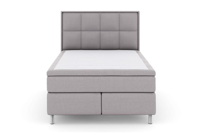 Select No 4 Komplett Sängpaket 140x200 Fast/Medium - Ljusgrå/Metall V-form - Komplett sängpaket - Kontinentalsäng - Dubbelsäng
