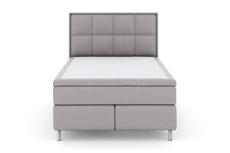 Select No 4 Komplett Sängpaket 140x200 Fast/Medium - Ljusgrå/Metall V-form - Möbler - Säng - Komplett sängpaket
