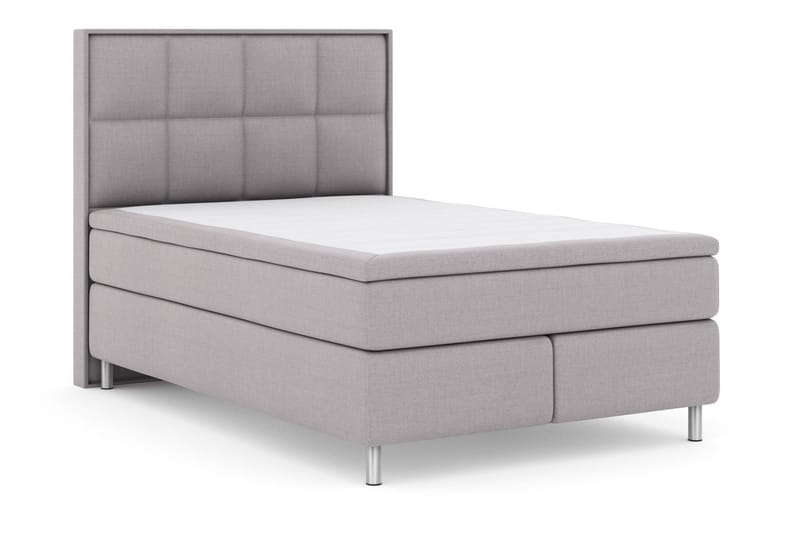 Select No 4 Komplett Sängpaket 140x200 Fast/Medium - Ljusgrå/Metall - Komplett sängpaket - Kontinentalsäng - Dubbelsäng