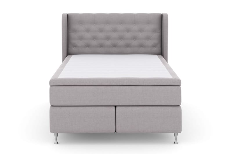Select No 4 Komplett Sängpaket 140x200 Fast/Medium - Ljusgrå/Silver - Komplett sängpaket - Kontinentalsäng - Dubbelsäng