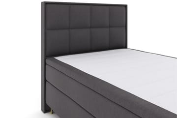 Select No 4 Komplett Sängpaket 140x200 Fast/Medium - Mörkgrå/Guld - Möbler - Säng - Kontinentalsäng