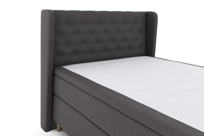 Select No 4 Komplett Sängpaket 140x200 Fast/Medium - Mörkgrå/Koppar - Möbler - Säng - Kontinentalsäng